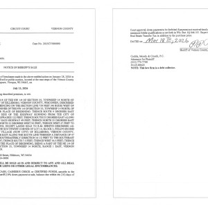 Notice of Sheriff's Sale Posting